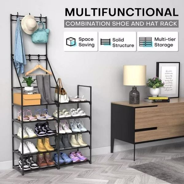 5-Layer Shoe Rack – Space-Saving Shoe Storage Organizer for Home & Entryway