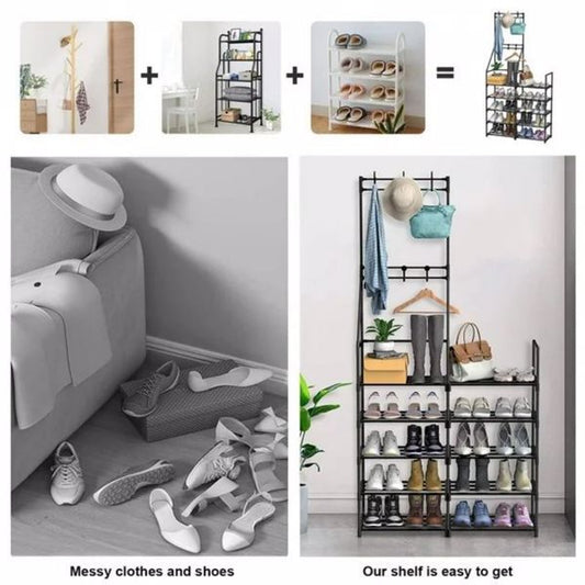 5-Layer Shoe Rack β Space-Saving Shoe Storage Organizer for Home & Entryway