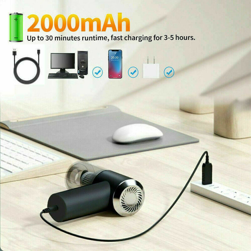 Portable Car Vacuum Cleaner – High Power Cordless Handheld, Rechargeable & Easy to Clean