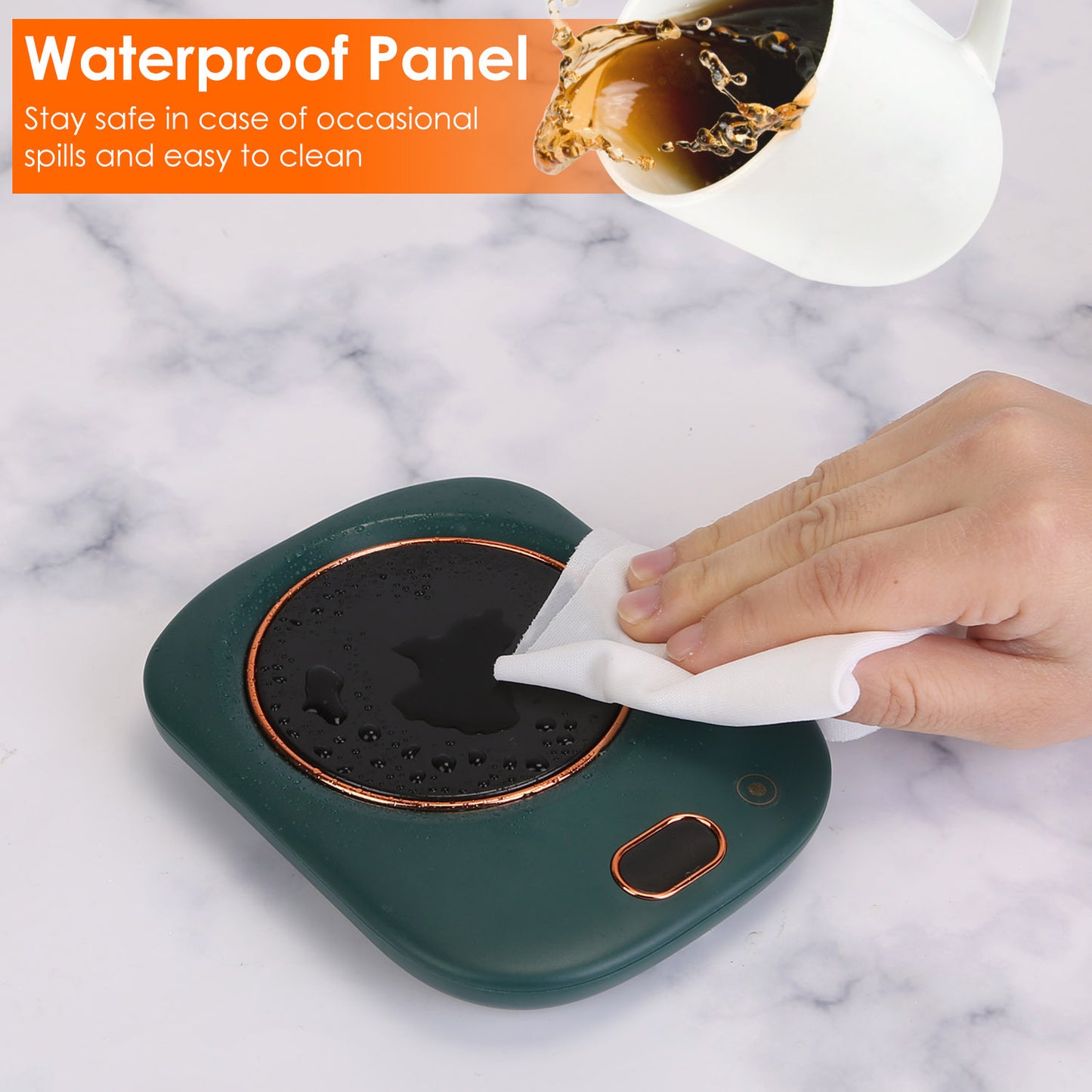 Electric Coffee Mug Warmer – Auto Shut-Off USB Cup Heater with 3 Temperature Settings