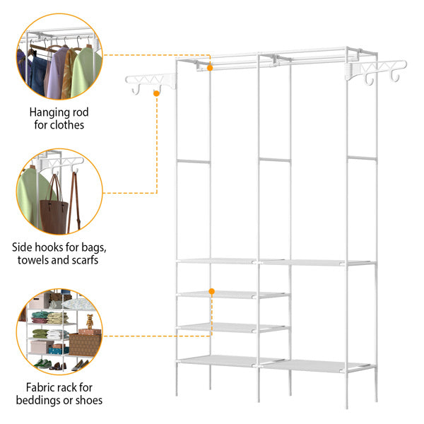4-Layer Shelf Closet Organizer – Multi-Layer Storage Rack for Home & Office